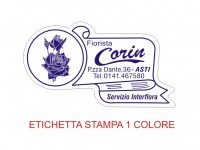 Etichette adesive per fioristi, fiorai e vivaisti (mm 52X29)  (cod.10G)